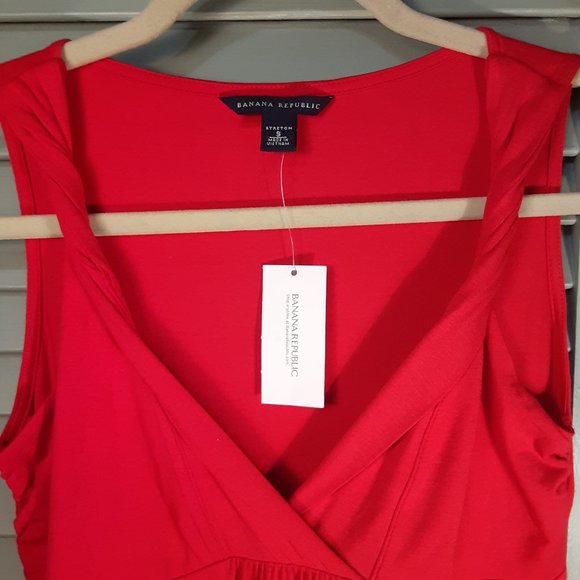 Banana Republic twist strap v-neck tank top sz S - Picture 3 of 10